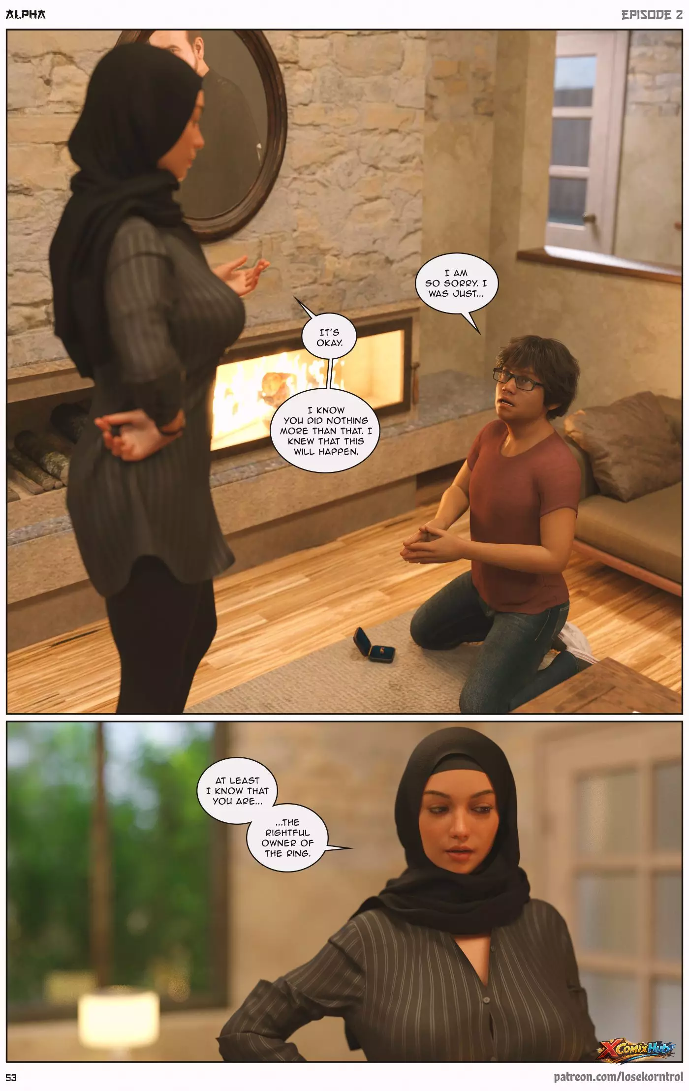 Alpha Chapter 2 Hijab 3dx Losekorntrol 054 Page 54 Alpha Chapter 2 Hijab 3dx Losekorntrol 054 Comic Page 54
