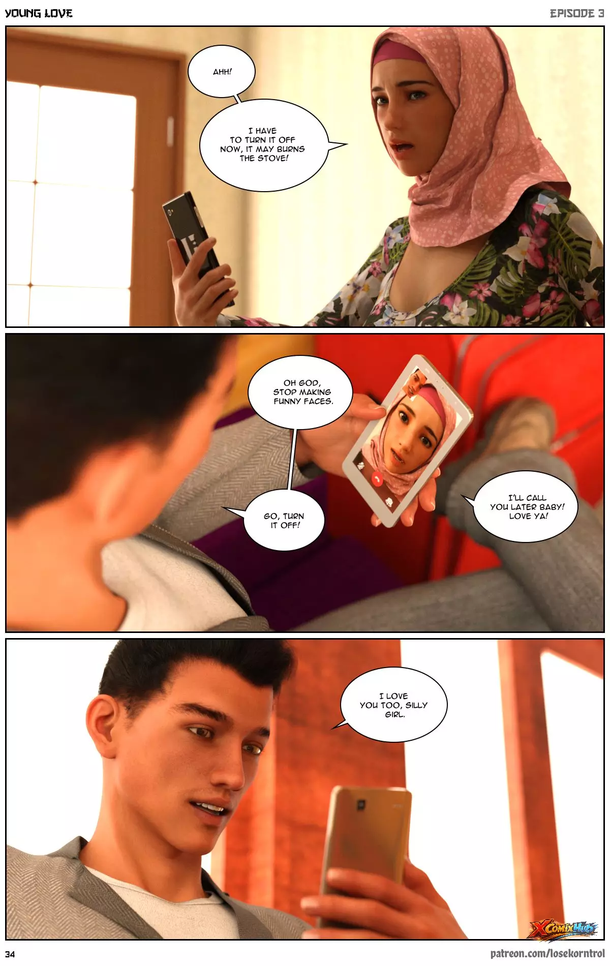 Young Love Chapter 3 Losekorntrol 034 Comic Page 34