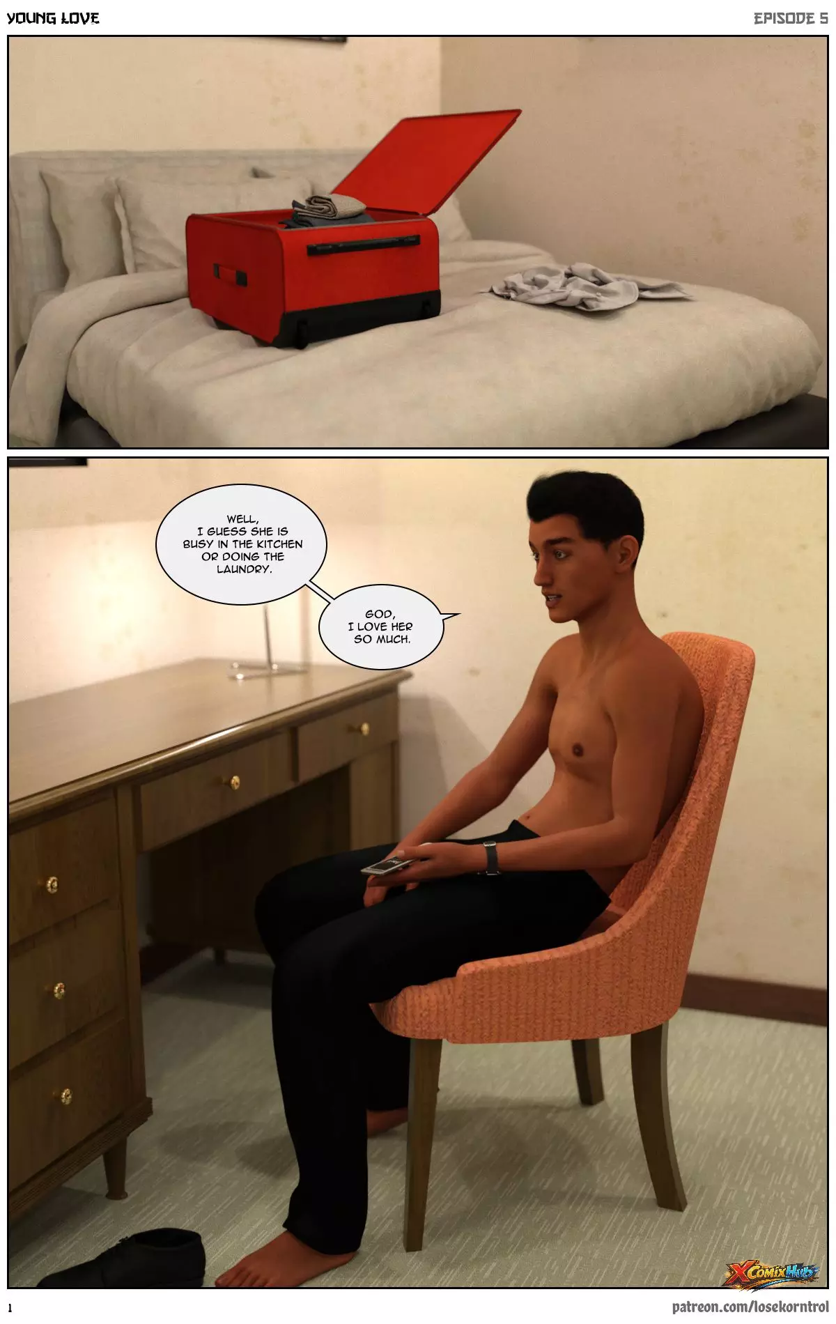 Young Love Chapter 5 Losekorntrol 002 Page 2 Young Love Chapter 5 Losekorntrol 002 Comic Page 2