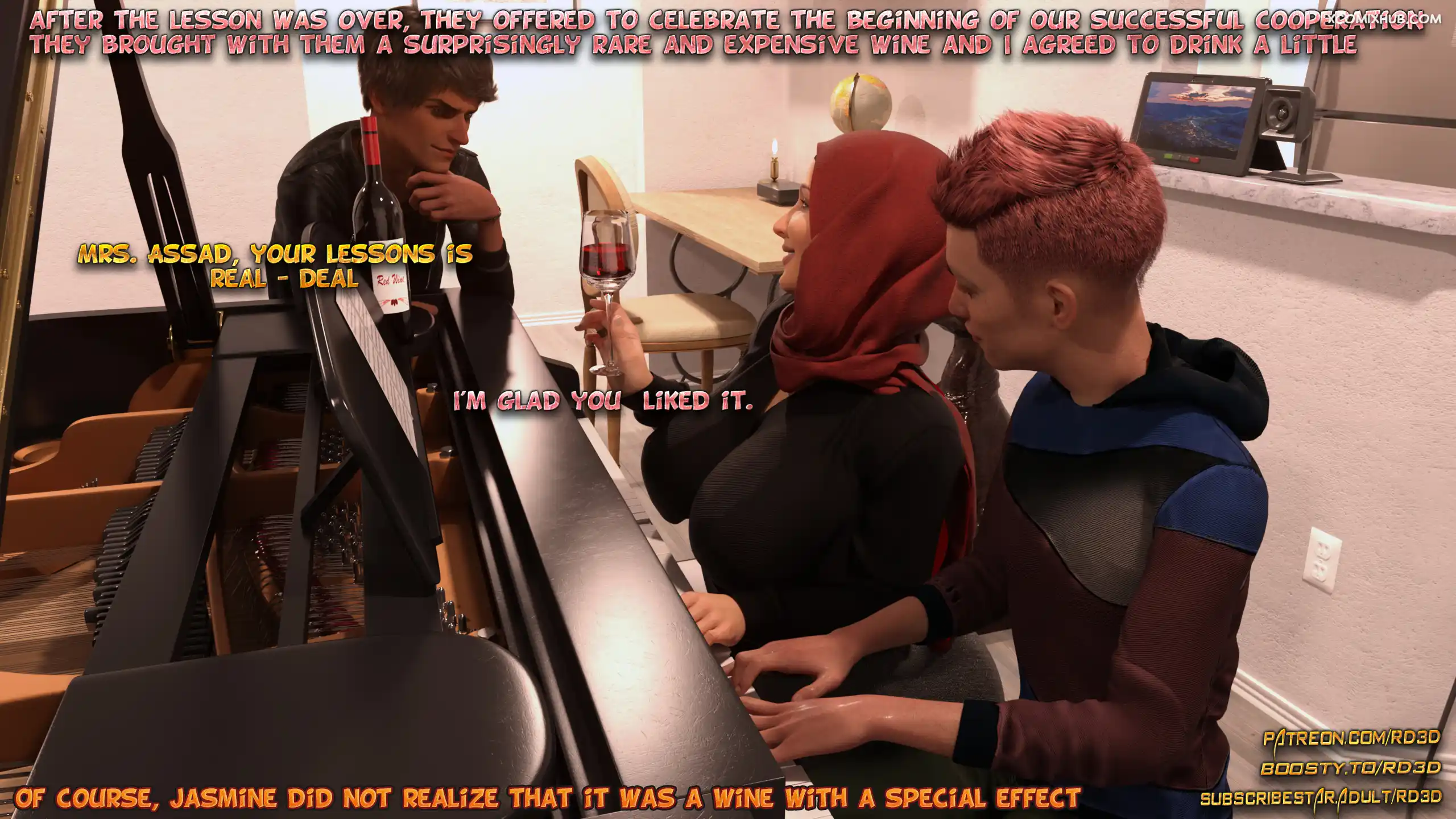 Hijab Amateures Analyze This Realdeal3d 009 Comic Page 9