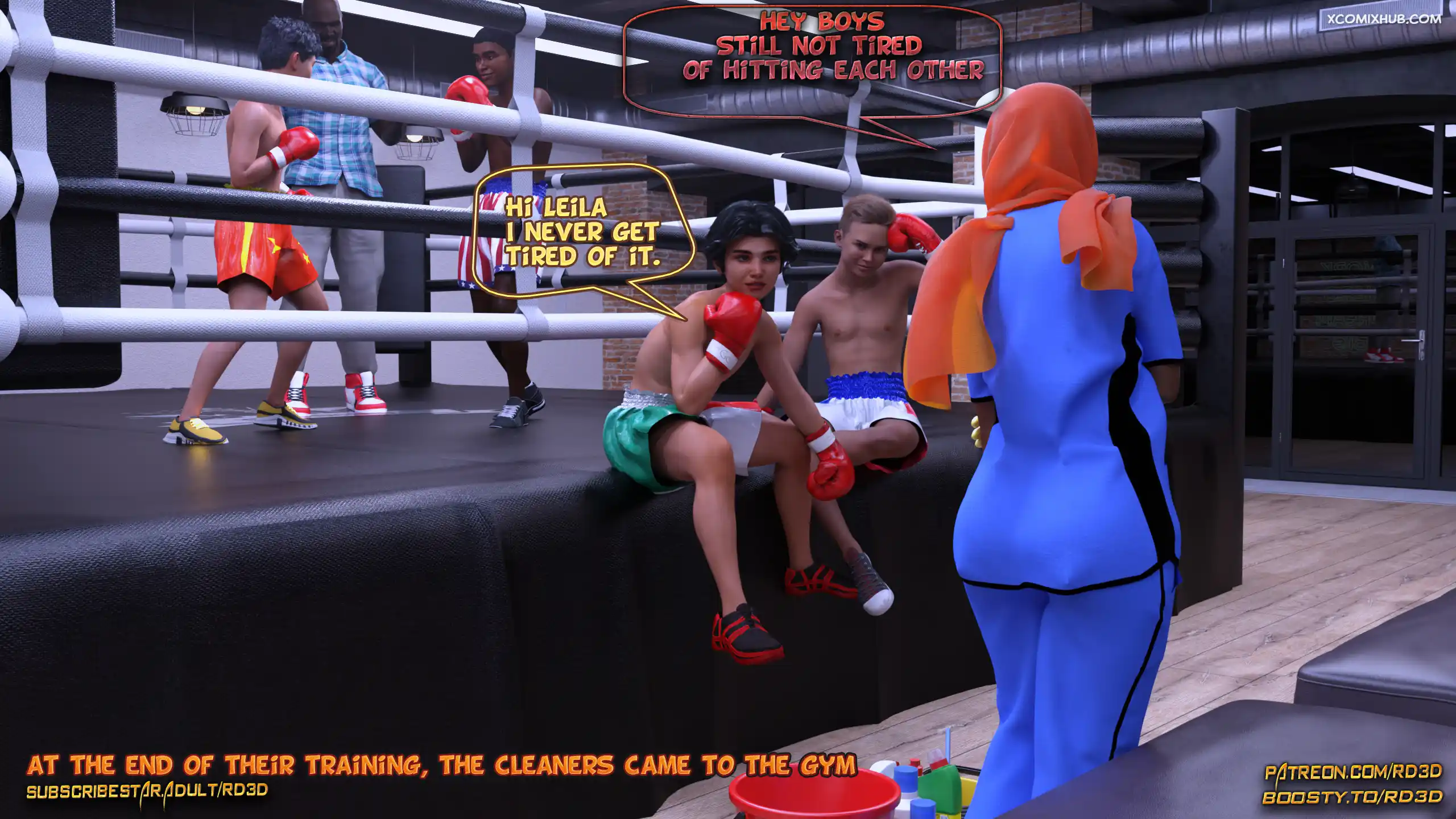 Hijab Amateures Fight Club Realdeal3d 008 Comic Page 8