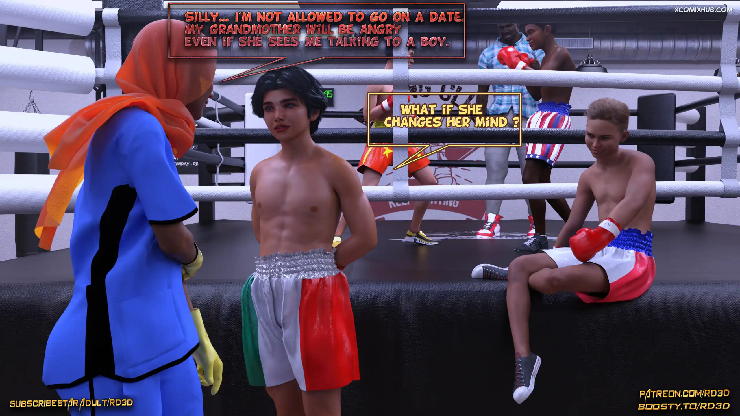 Hijab Amateures Fight Club Realdeal3d 010 Comic Page 10