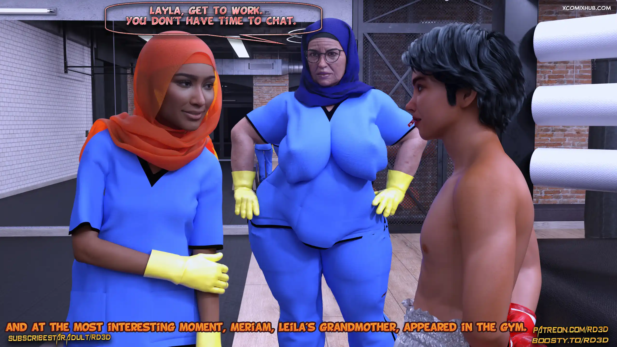 Hijab Amateures Fight Club Realdeal3d 011 Comic Page 11
