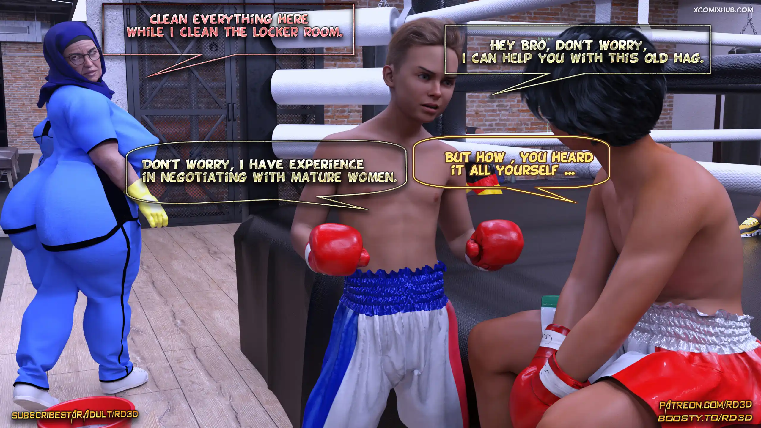 Hijab Amateures Fight Club Realdeal3d 013 Comic Page 13
