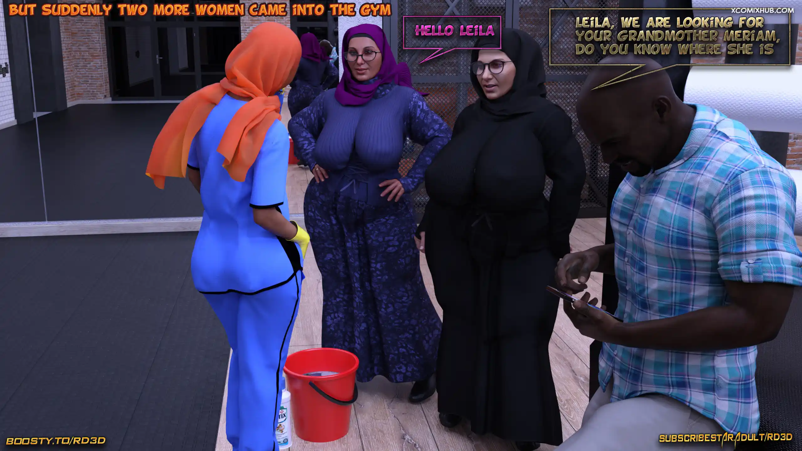 Hijab Amateures Fight Club Realdeal3d 035 Comic Page 35