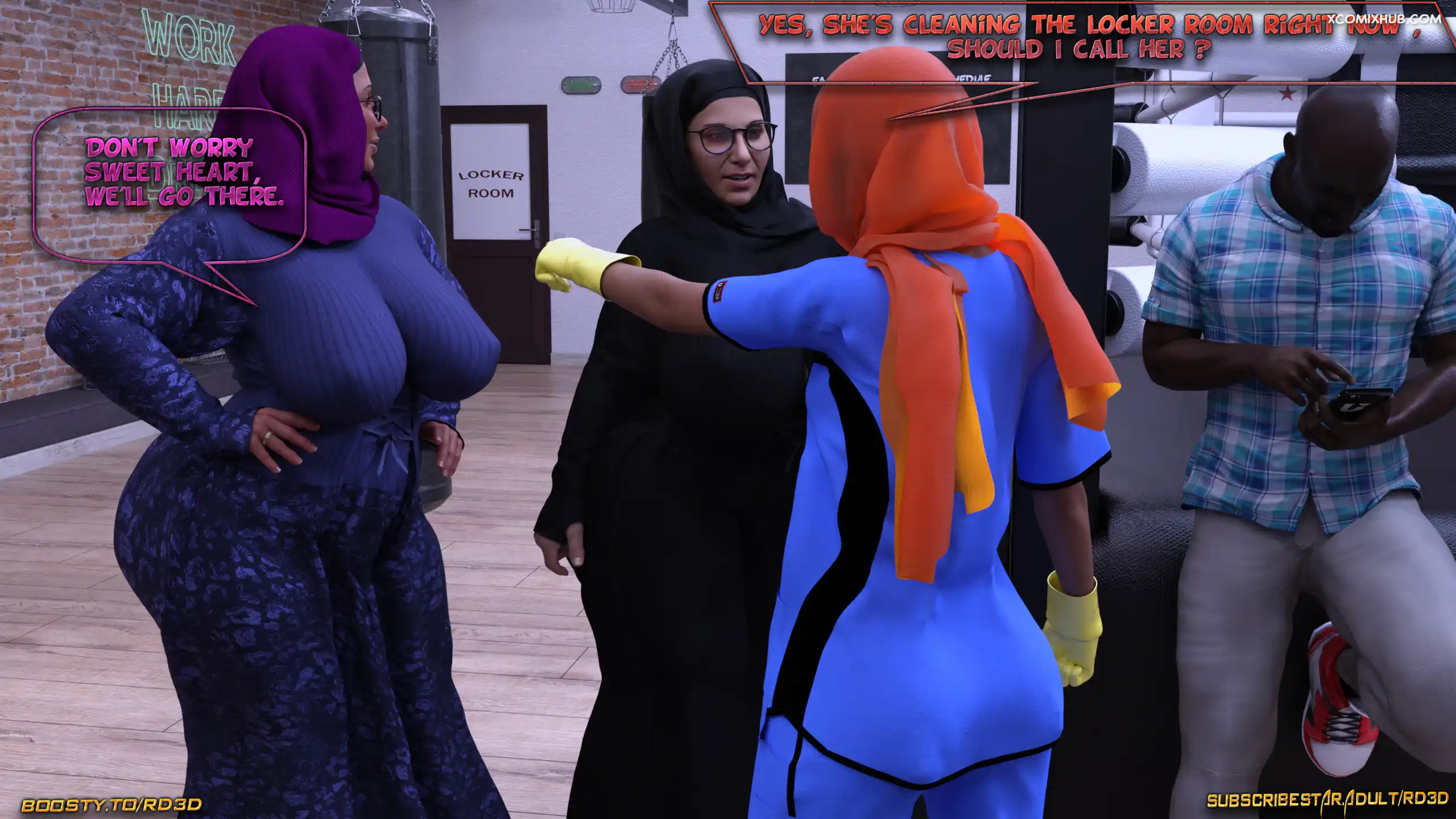 Hijab Amateures Fight Club Realdeal3d 036 Comic Page 36