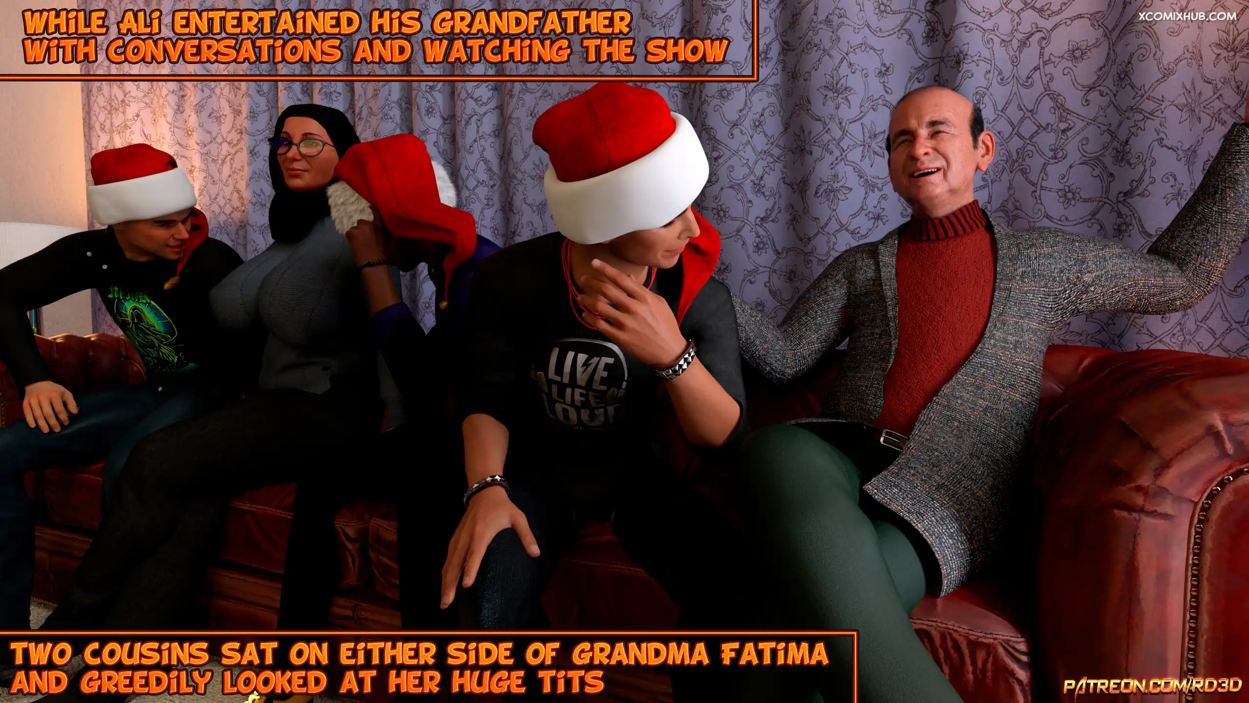 Hijab Amateures Gift For Grandma Realdeal3d 005 Comic Page 5