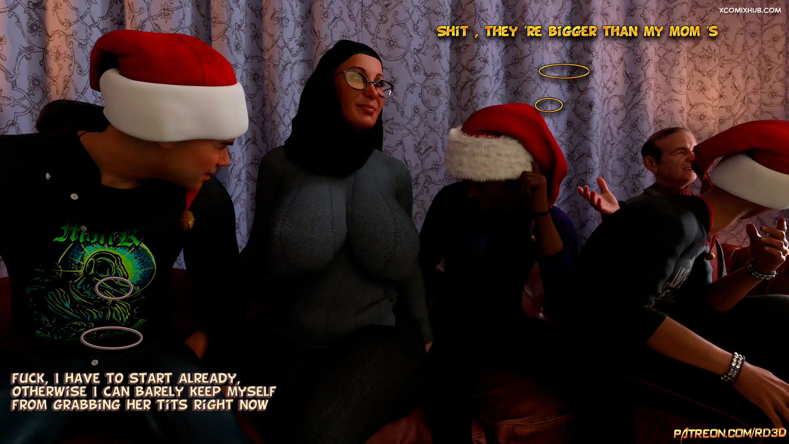 Hijab Amateures Gift For Grandma Realdeal3d 006 Comic Page 6