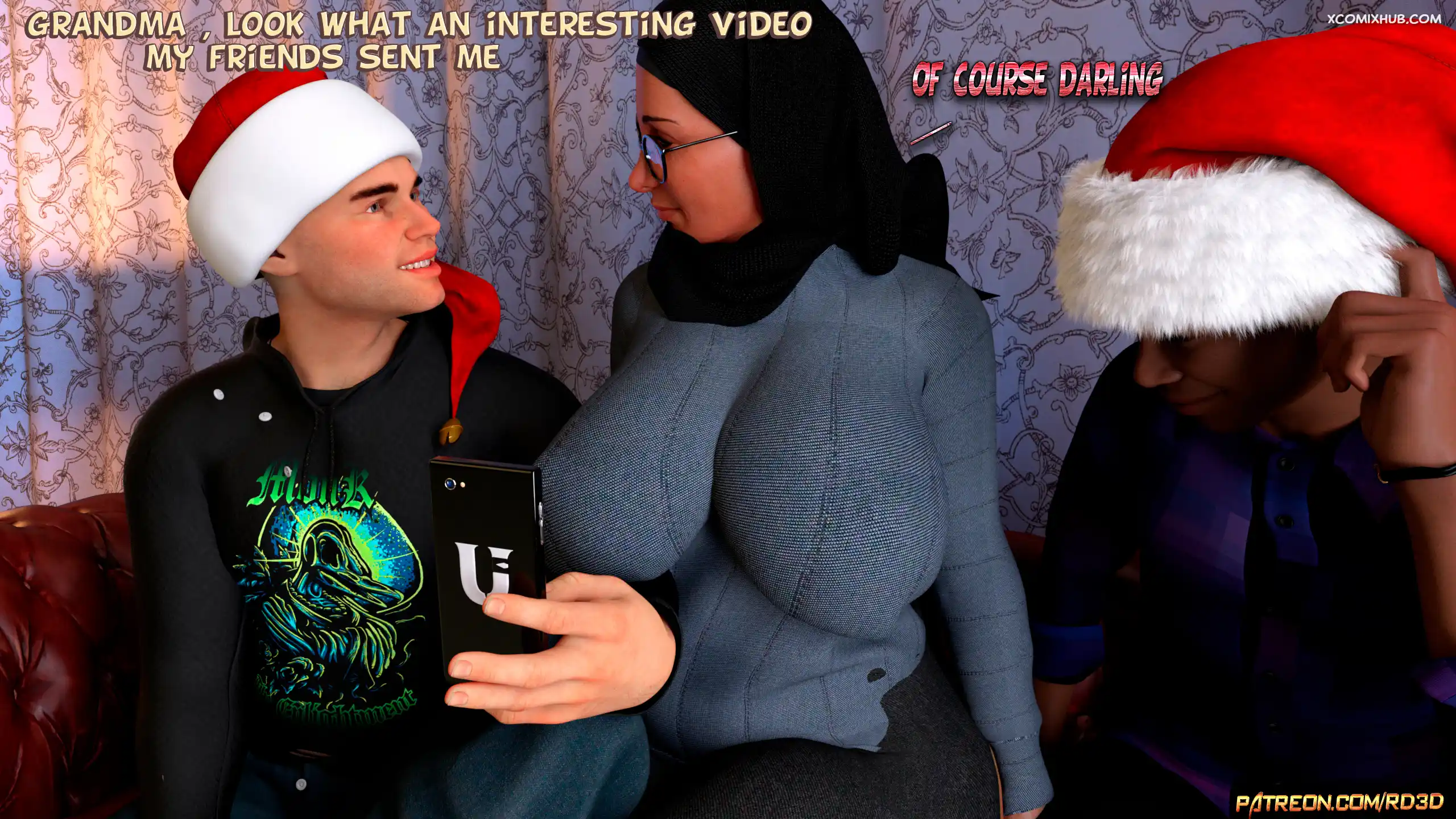 Hijab Amateures Gift For Grandma Realdeal3d 007 Comic Page 7