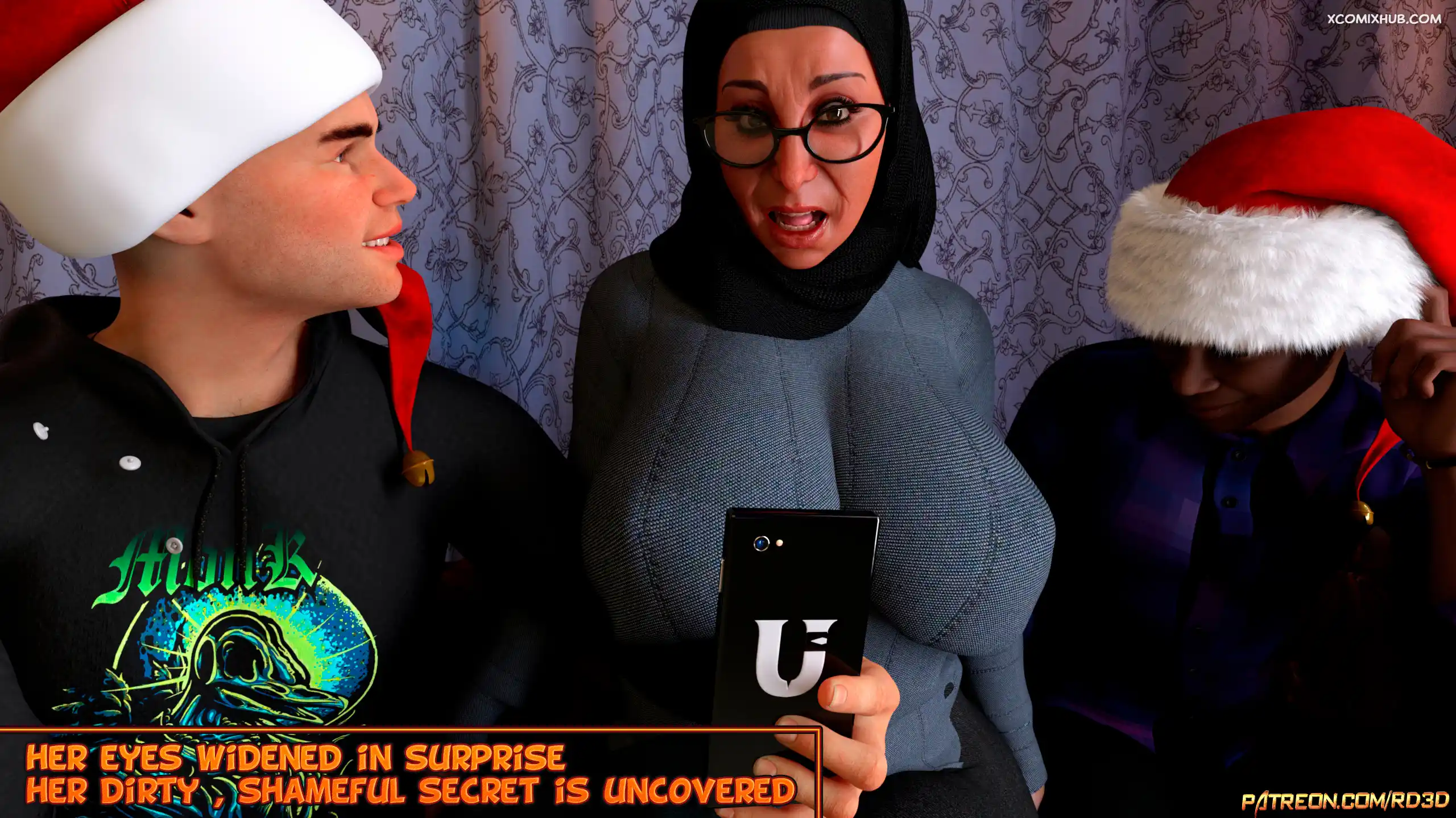Hijab Amateures Gift For Grandma Realdeal3d 009 Comic Page 9