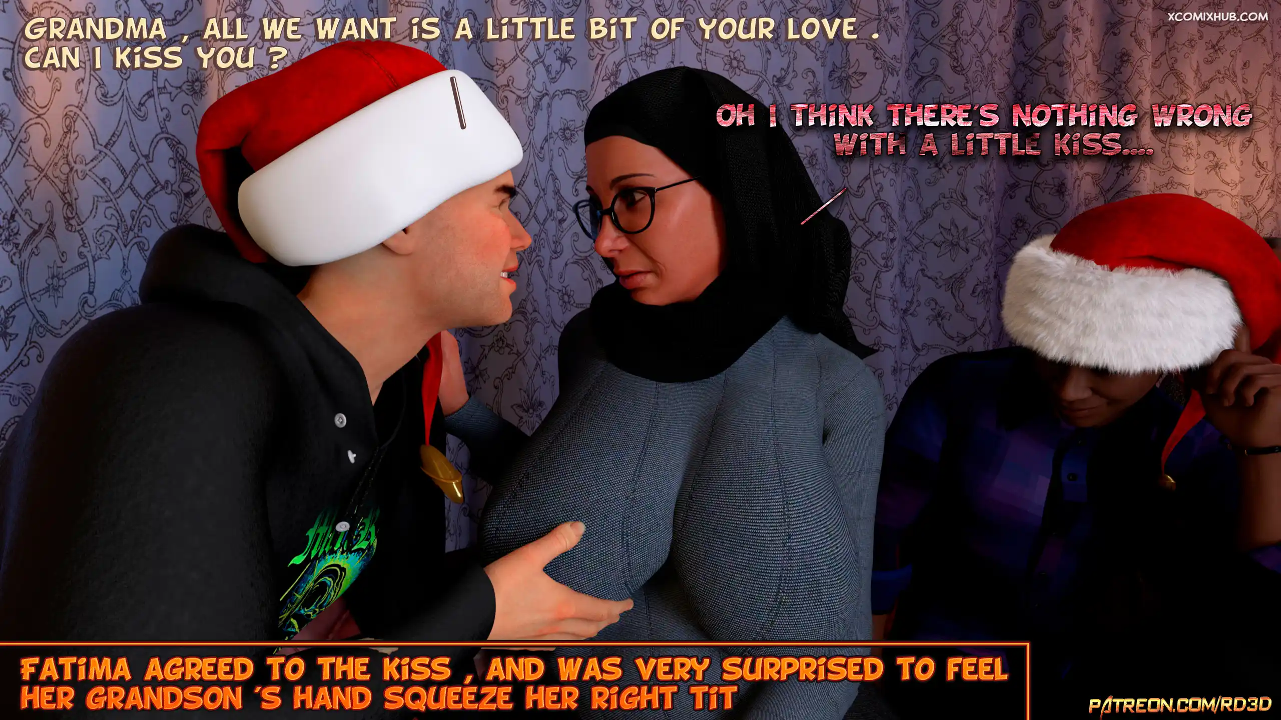 Hijab Amateures Gift For Grandma Realdeal3d 012 Comic Page 12