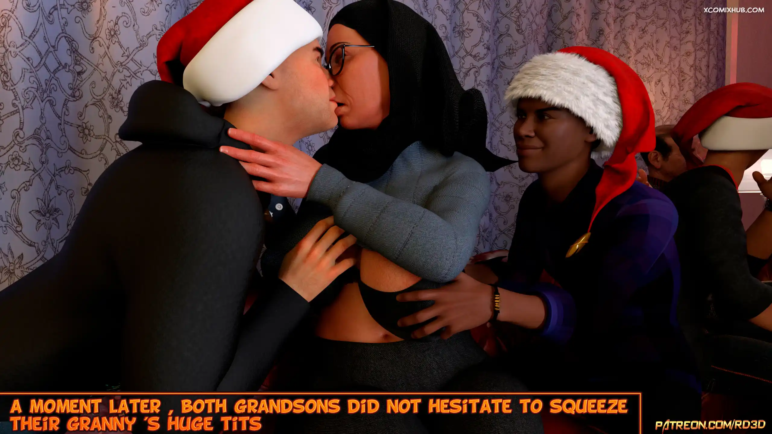 Hijab Amateures Gift For Grandma Realdeal3d 014 Comic Page 14