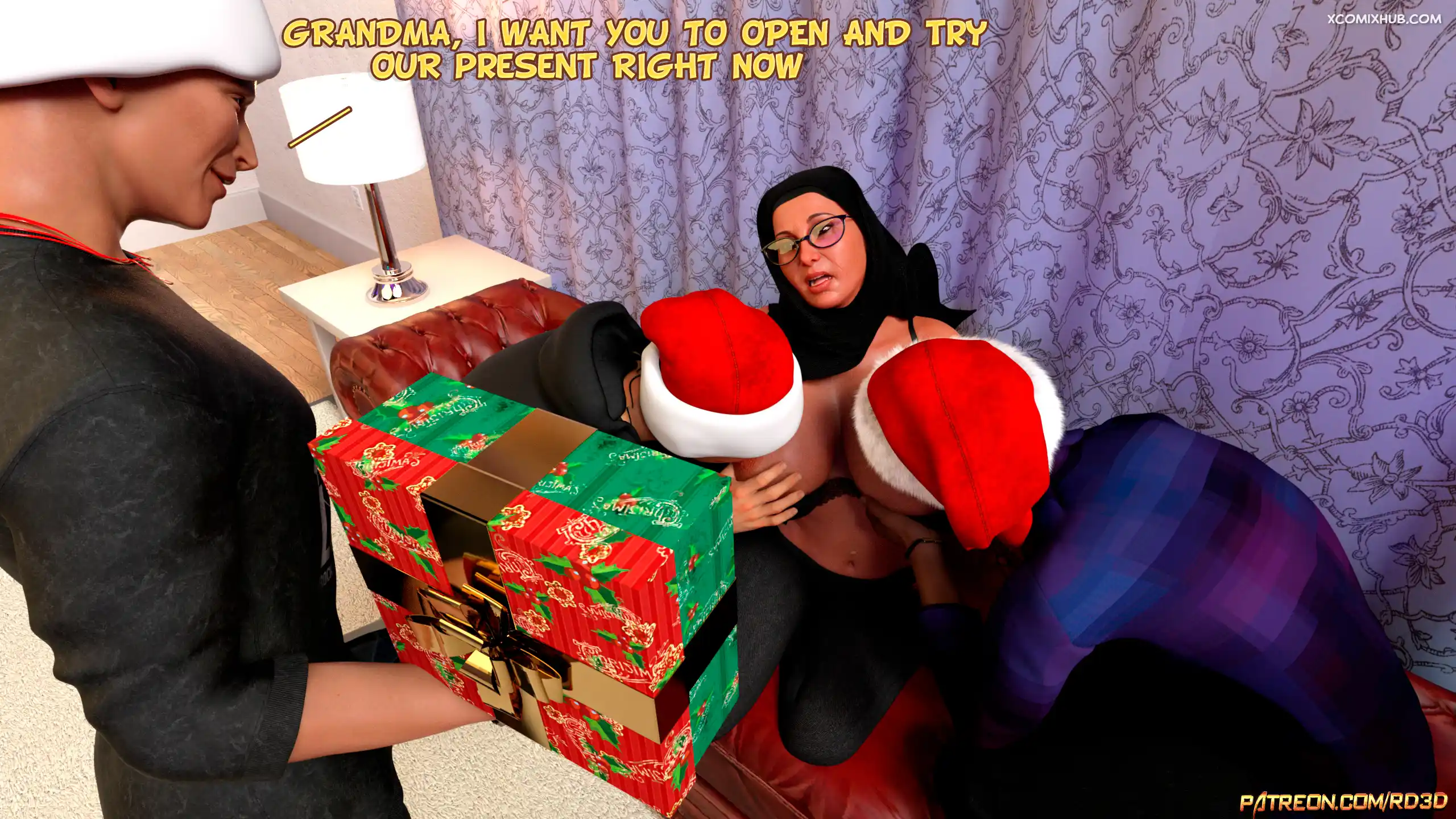 Hijab Amateures Gift For Grandma Realdeal3d 019 Comic Page 19