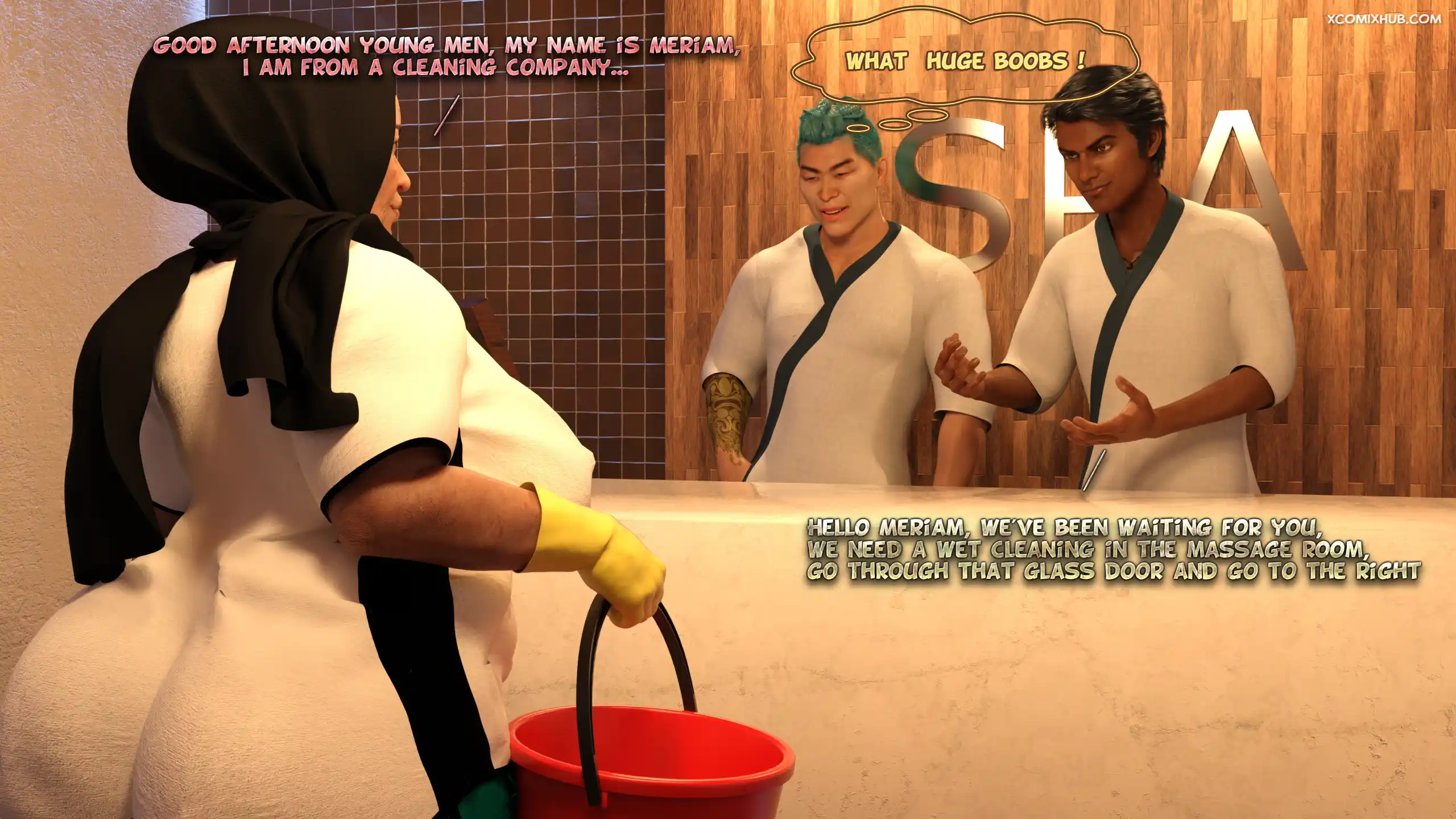 Hijab Amateures Gilf Meriam Spa Realdeal3d 006 Comic Page 6
