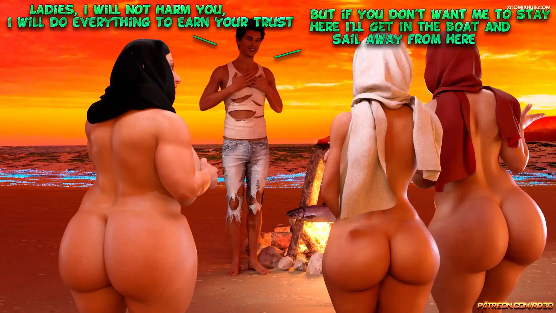 Hijab Amateures Lust Island Realdeal3d 038 Comic Page 38