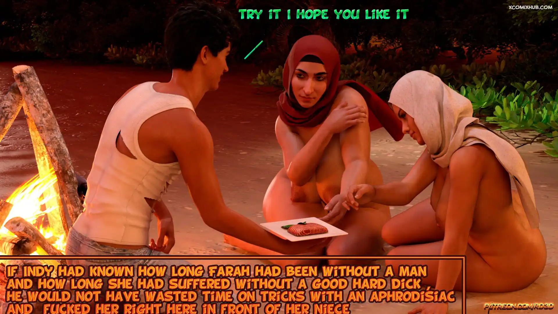 Hijab Amateures Lust Island Realdeal3d 041 Comic Page 41