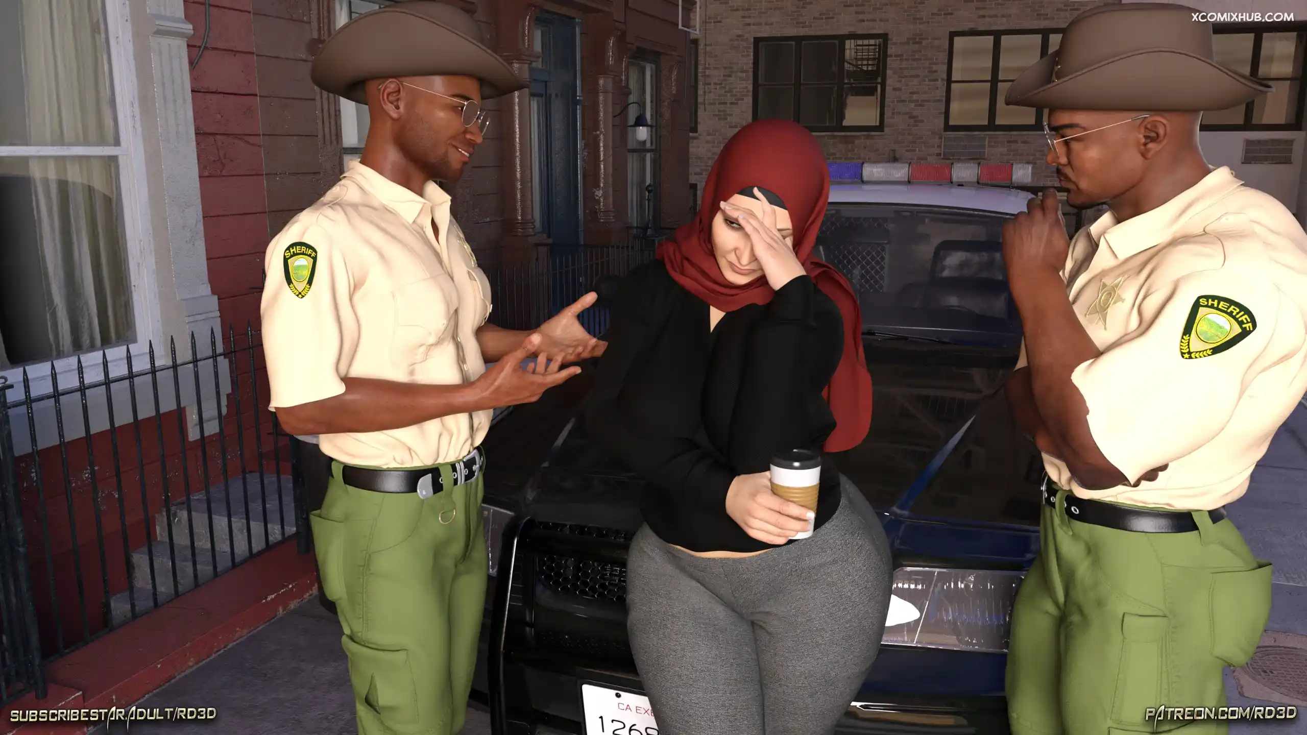 Hijab Amateures Mrs Assad One Day Story Text Realdeal3d 018 Comic Page 18