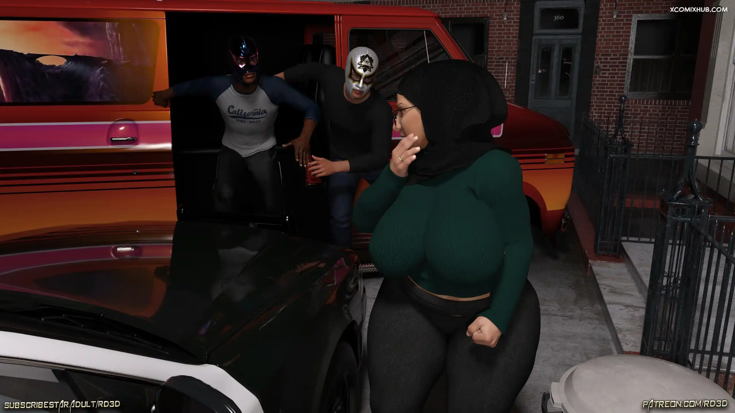 Hijab Amateures Mrs Assad One Day Story Text Realdeal3d 031 Comic Page 31