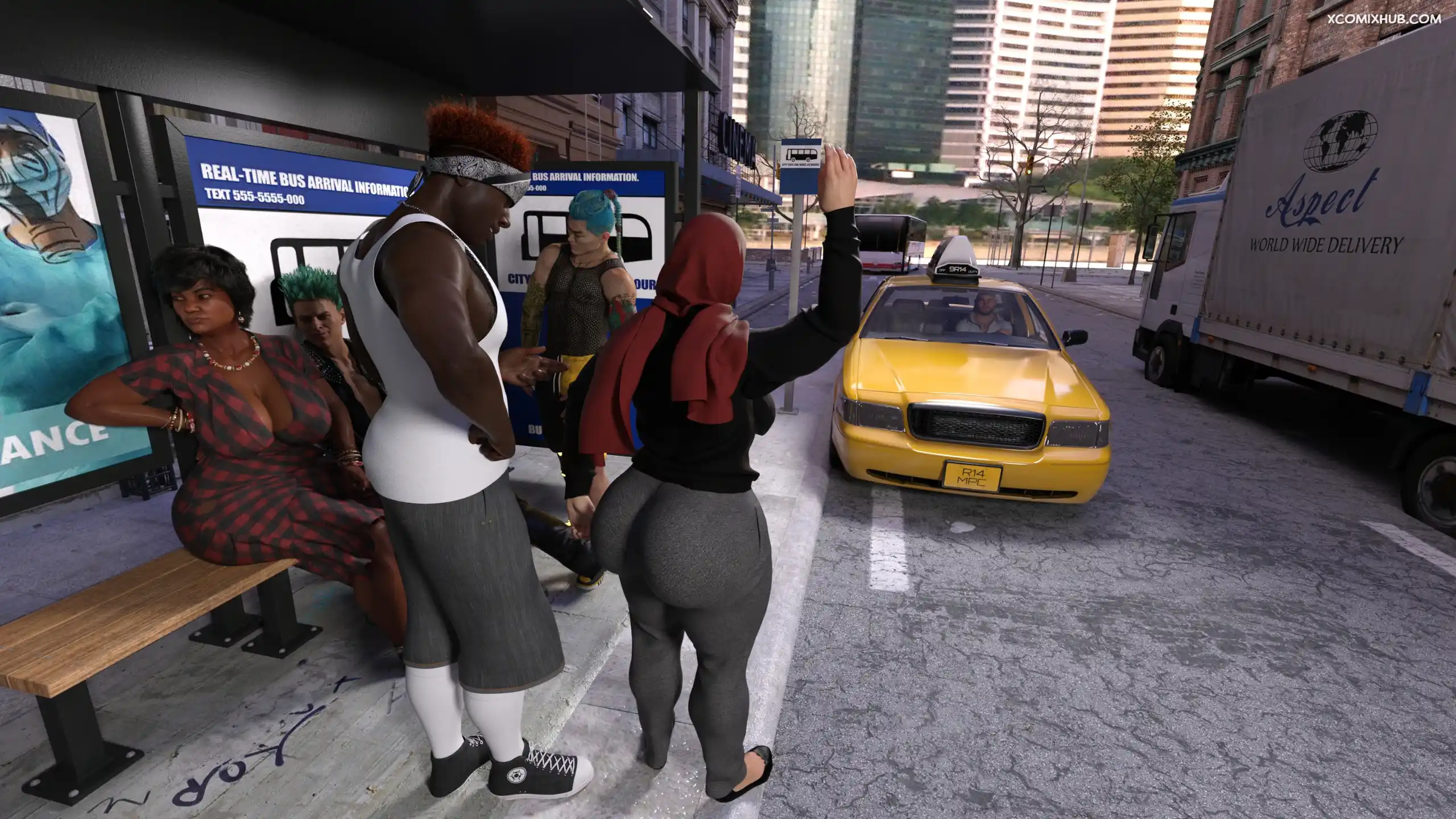 Hijab Amateures Mrs Assad One Day Story Text Realdeal3d 057 Comic Page 57