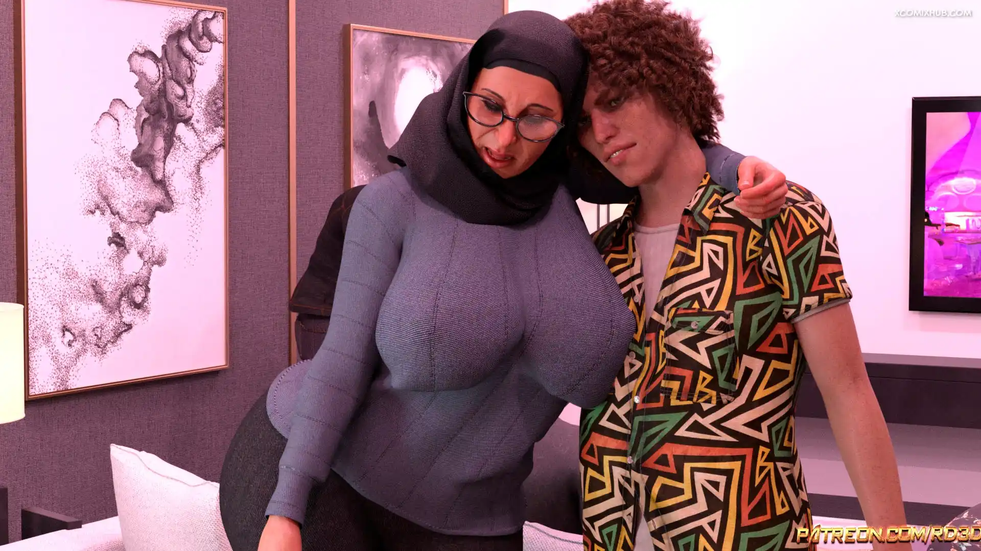 Hijab Amateures New Year Party Realdeal3d 013 Comic Page 13