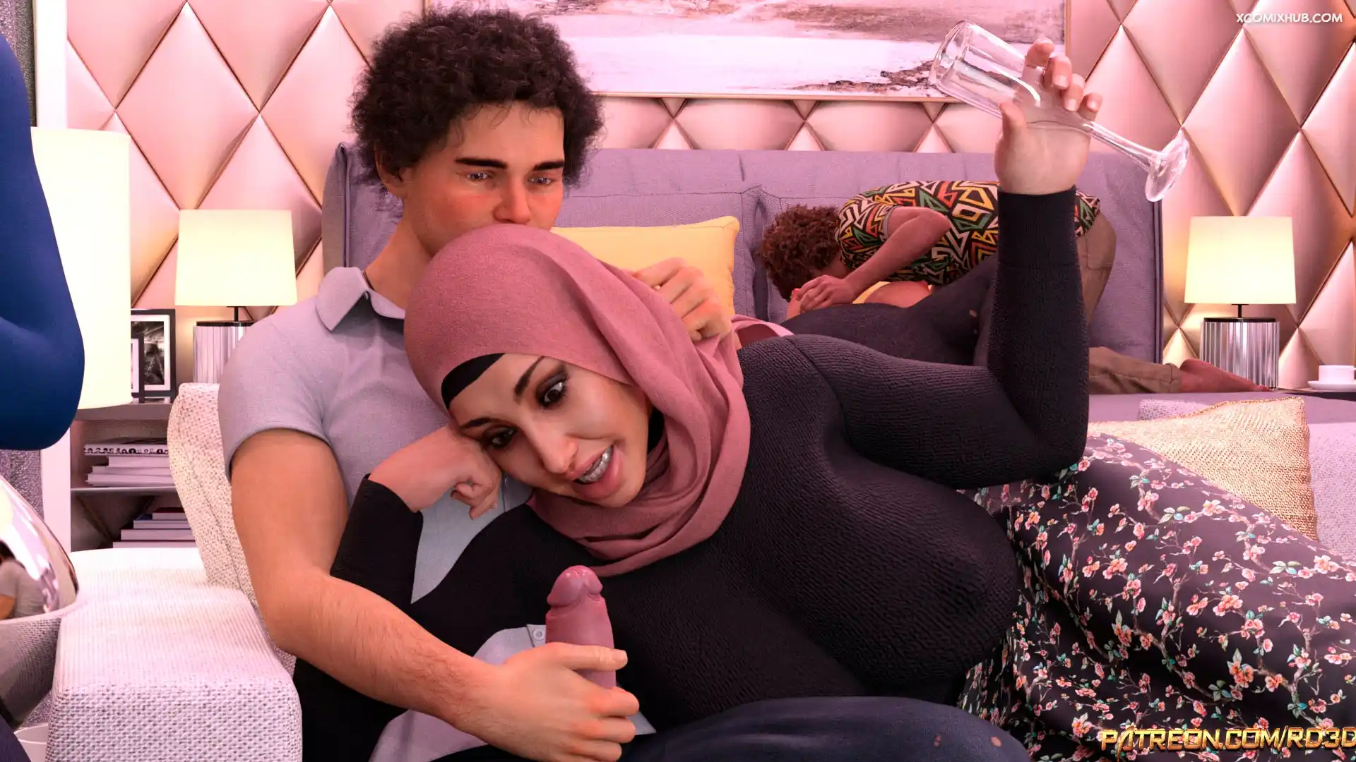 Hijab Amateures New Year Party Realdeal3d 018 Comic Page 18