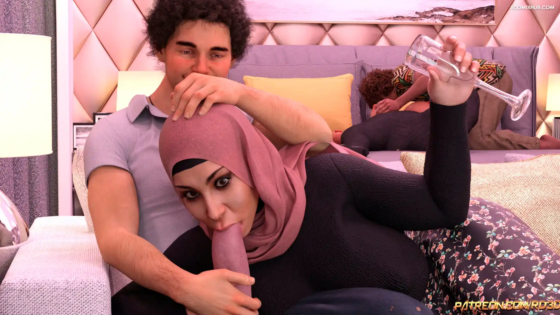 Hijab Amateures New Year Party Realdeal3d 019 Comic Page 19