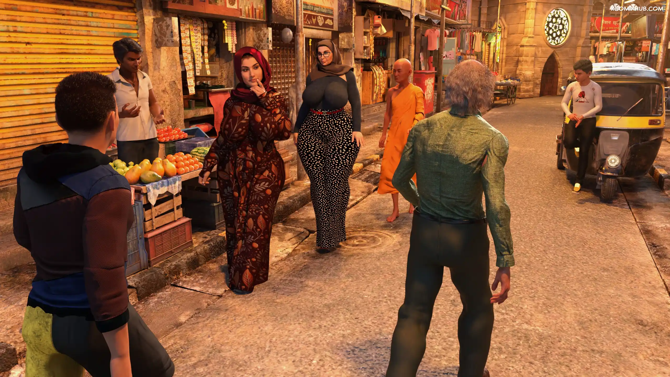 Hijab Amateures Tricky Street Realdeal3d 002 Comic Page 2