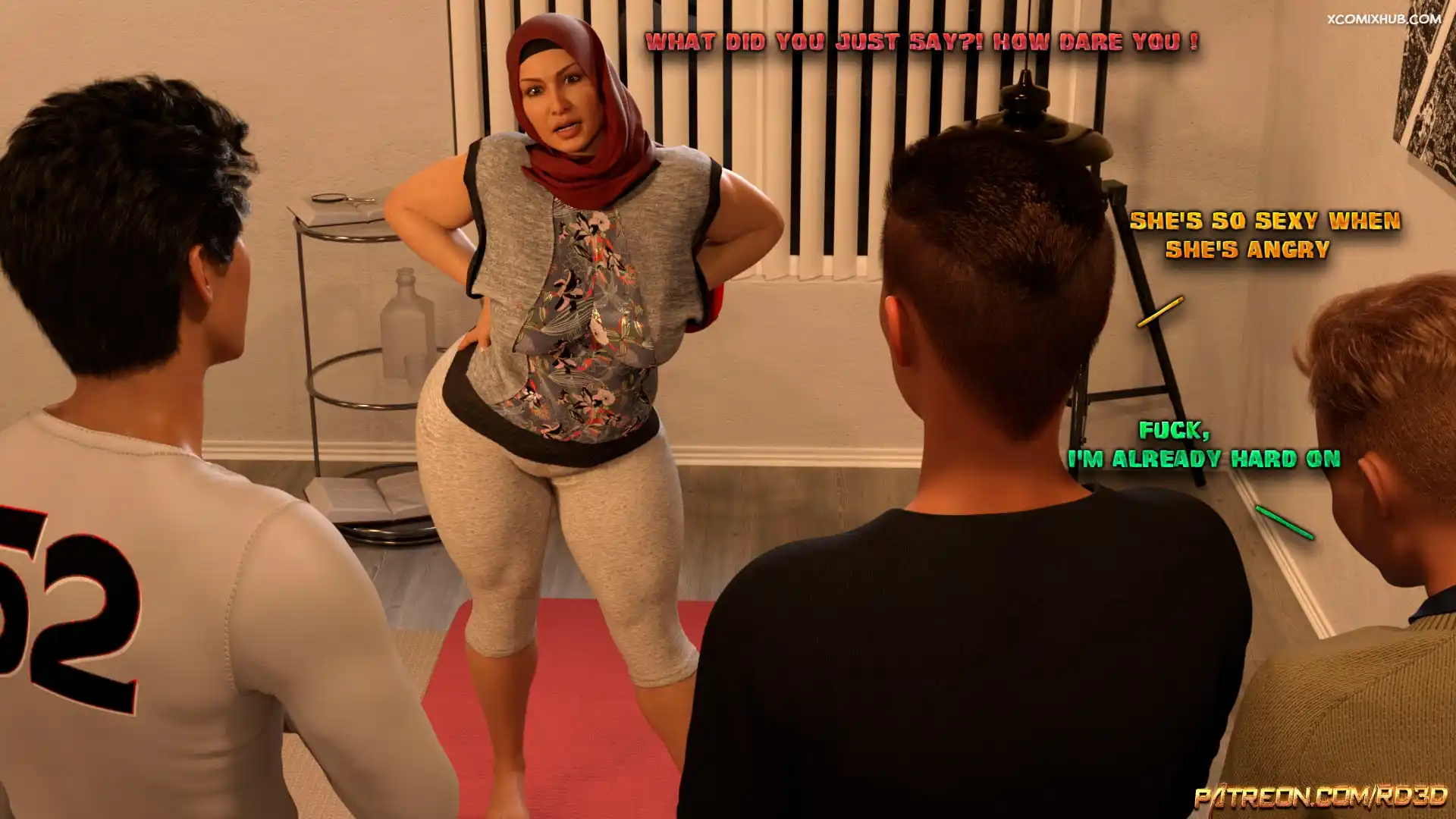 Hijab Amateures Weak Points Chapter 1 Realdeal3d 007 Comic Page 7
