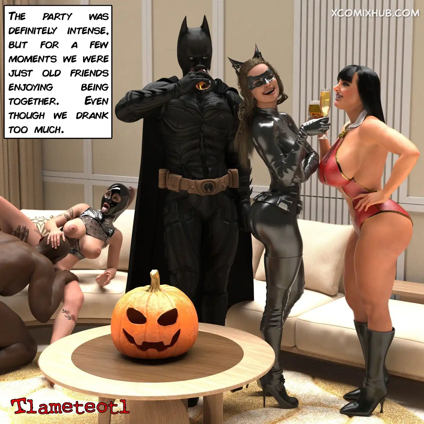 My Slutty Friends Halloween Party Tlameteotl 008 Comic Page 8